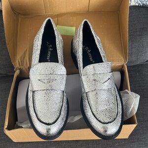 Silver Women's Loafers